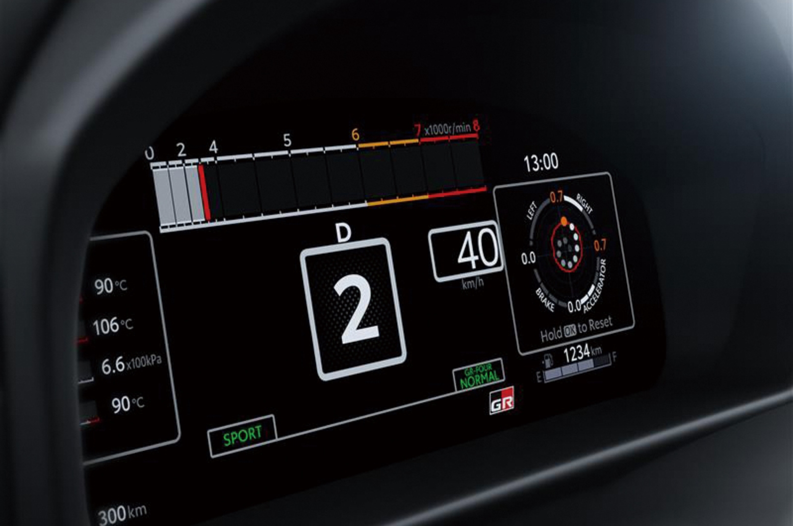 GR Full-Color TFT Gauge Display